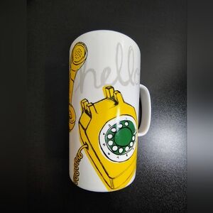 Starbucks Hello Retro Yellow Telephone Mug 16oz